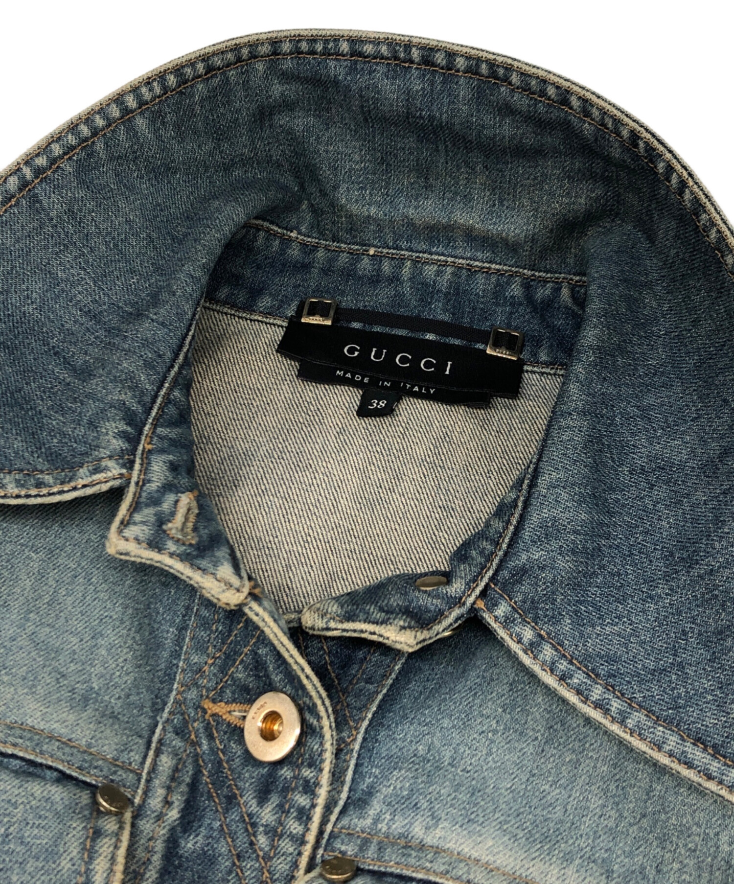 GUCCI ダークブルーデニムブレザー 38サイズ GUCCI ダークブルーデニム