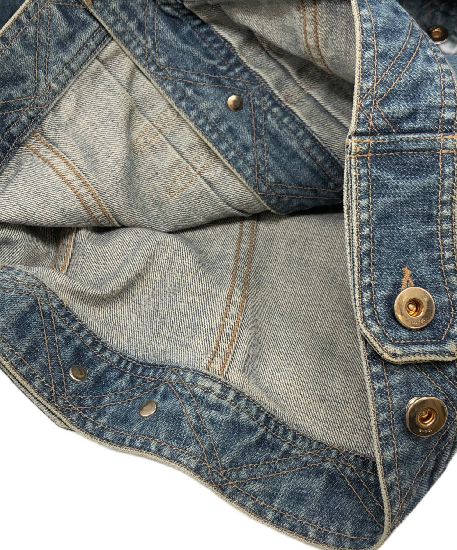 中古・古着通販】GUCCI (グッチ) デニムジャケット インディゴ サイズ