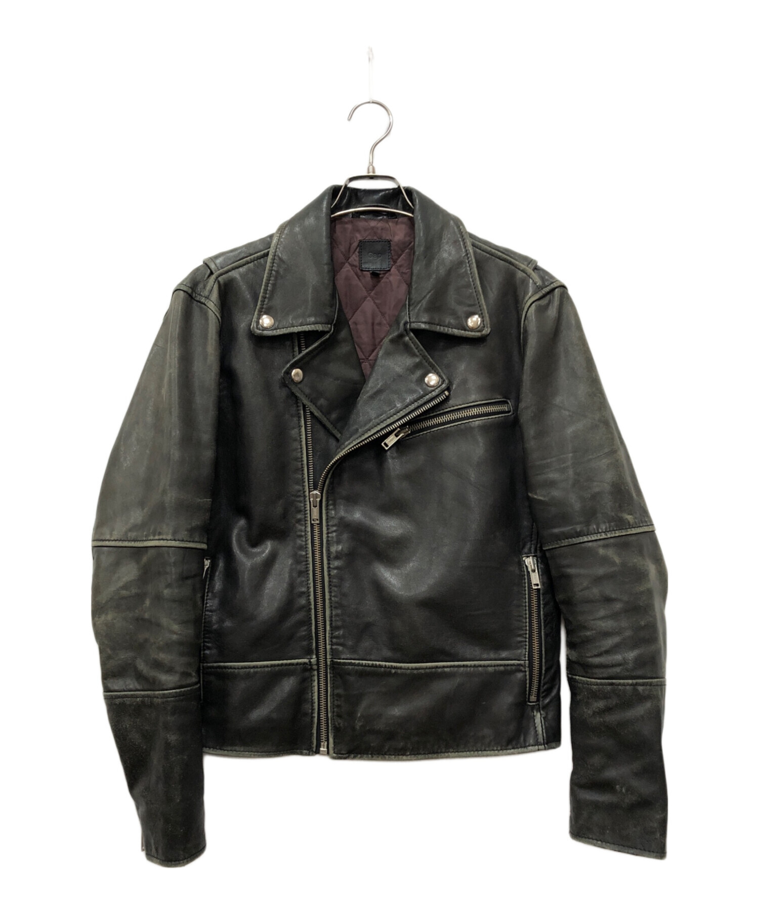 中古・古着通販】GAP (ギャップ) ラムレザーダブルライダース