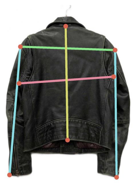 中古・古着通販】GAP (ギャップ) ラムレザーダブルライダース