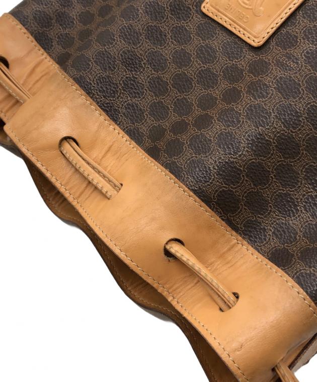 中古・古着通販】CELINE (セリーヌ) マカダム巾着ショルダーバッグ
