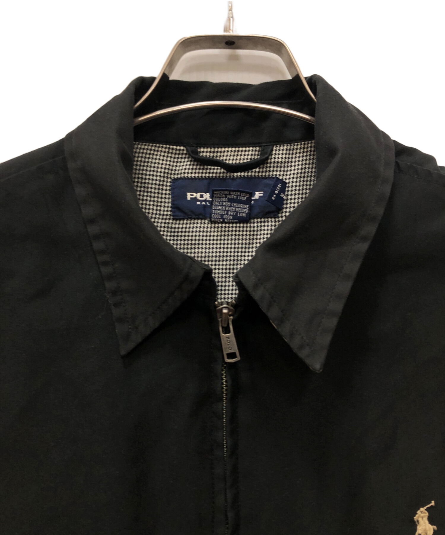 中古・古着通販】POLO GOLF (ポロ ゴルフ) スイングトップ ブラック 