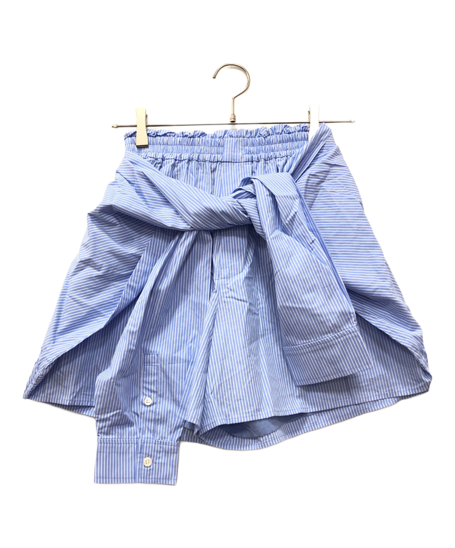 中古・古着通販】CLANE (クラネ) SHIRT DETAIL SHORT PANTS ブルー