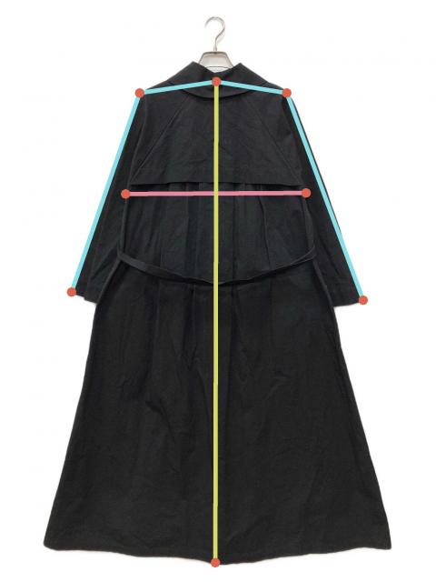 中古・古着通販】MAGALI (マガリ) リネン混ロングコート ブラック 