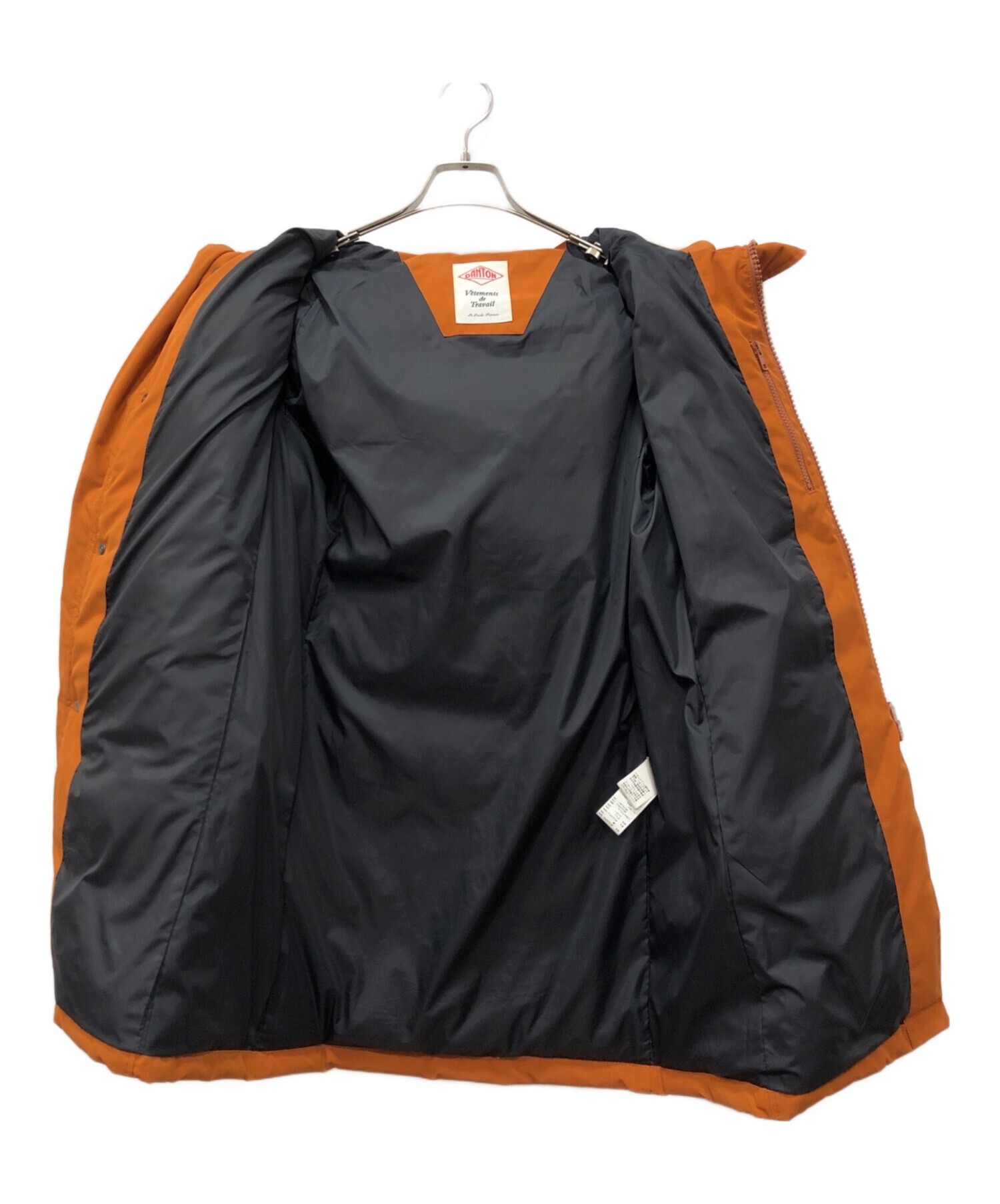 中古・古着通販】DANTON (ダントン) ファー付ダウンコート オレンジ