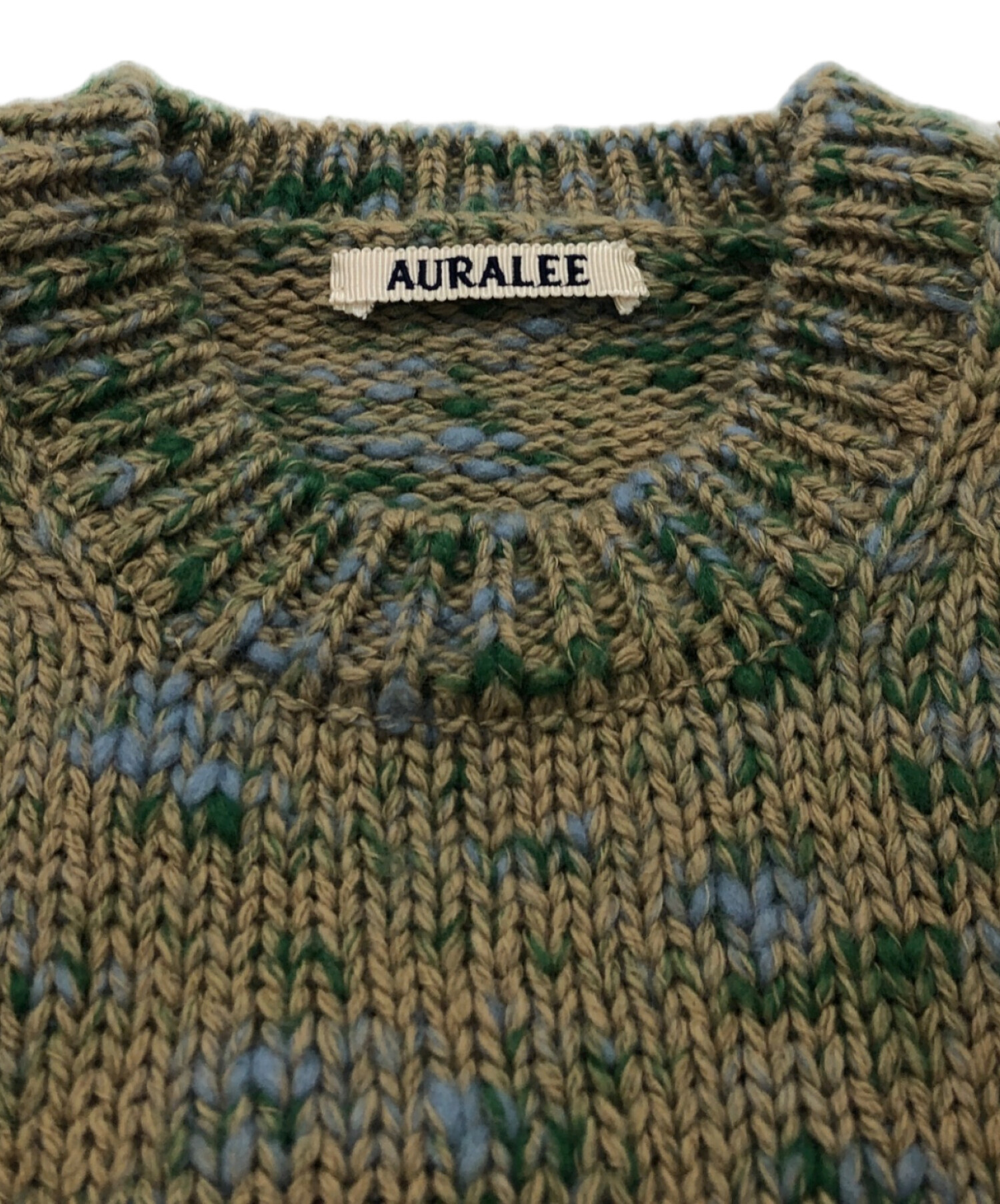 中古・古着通販】AURALEE (オーラリー) WOOL MIX COLOR SLUB YARN KNIT