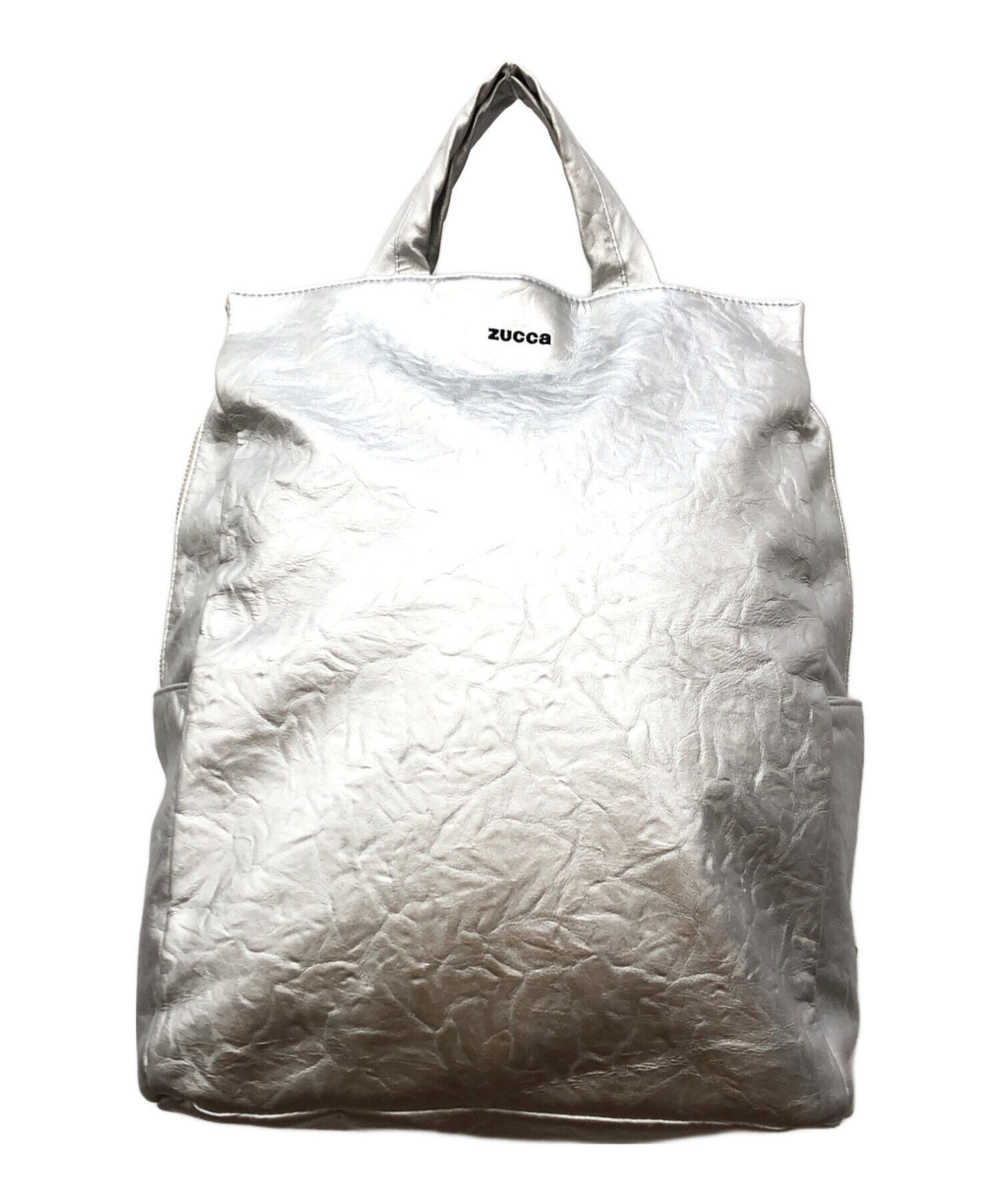 中古・古着通販】ZUCCA (ズッカ) EMBOSSバック シルバー サイズ:下記