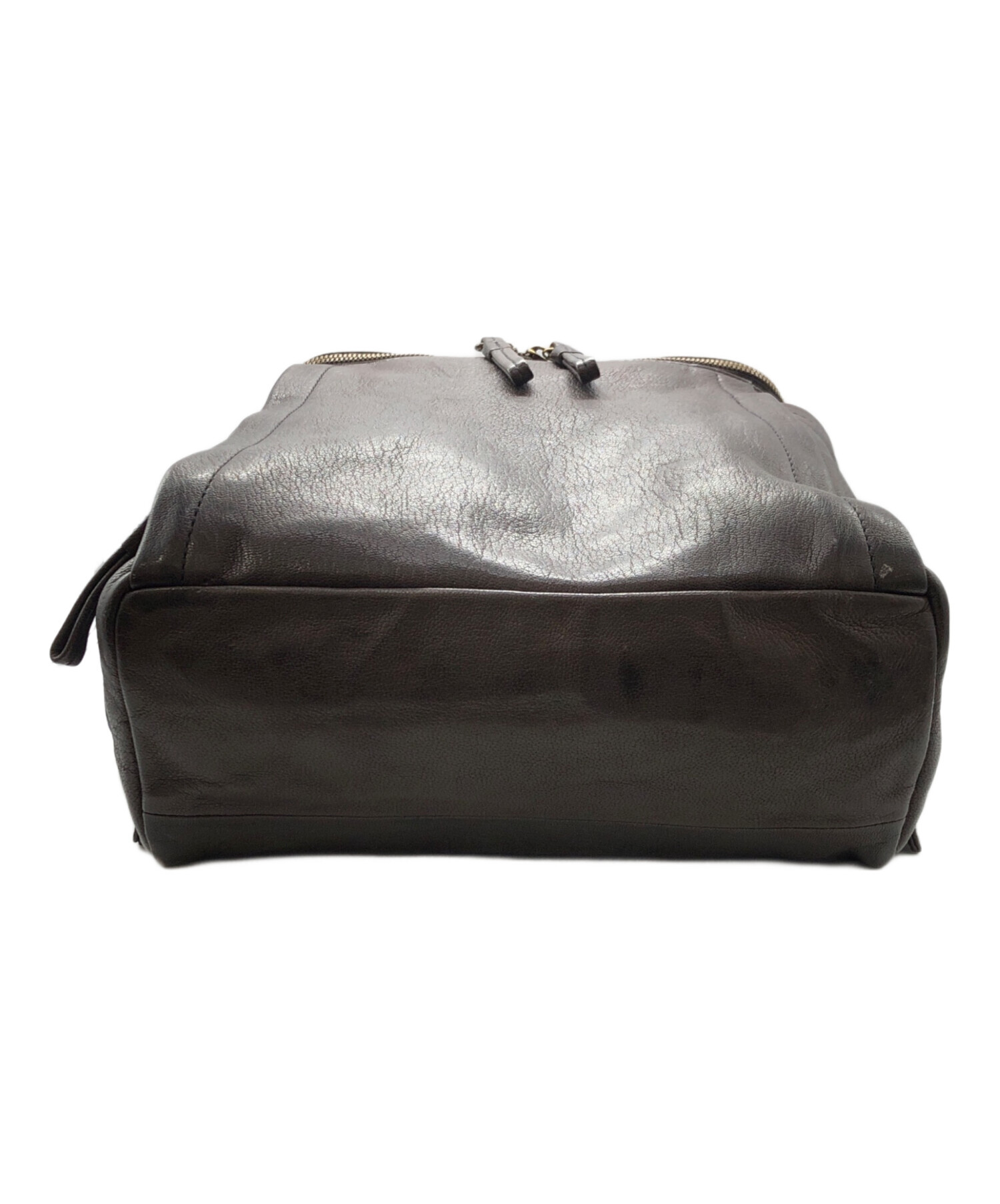 中古・古着通販】genten (ゲンテン) レザーリュック ブラウン サイズ