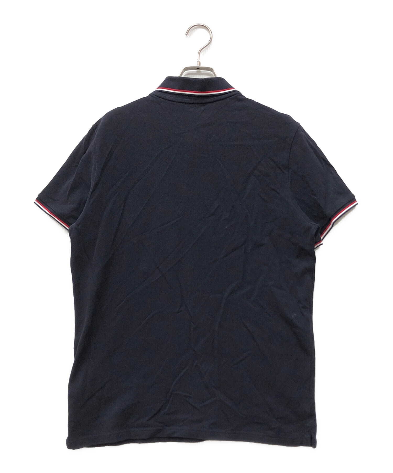 中古・古着通販】MONCLER (モンクレール) ポロシャツ ネイビー サイズ