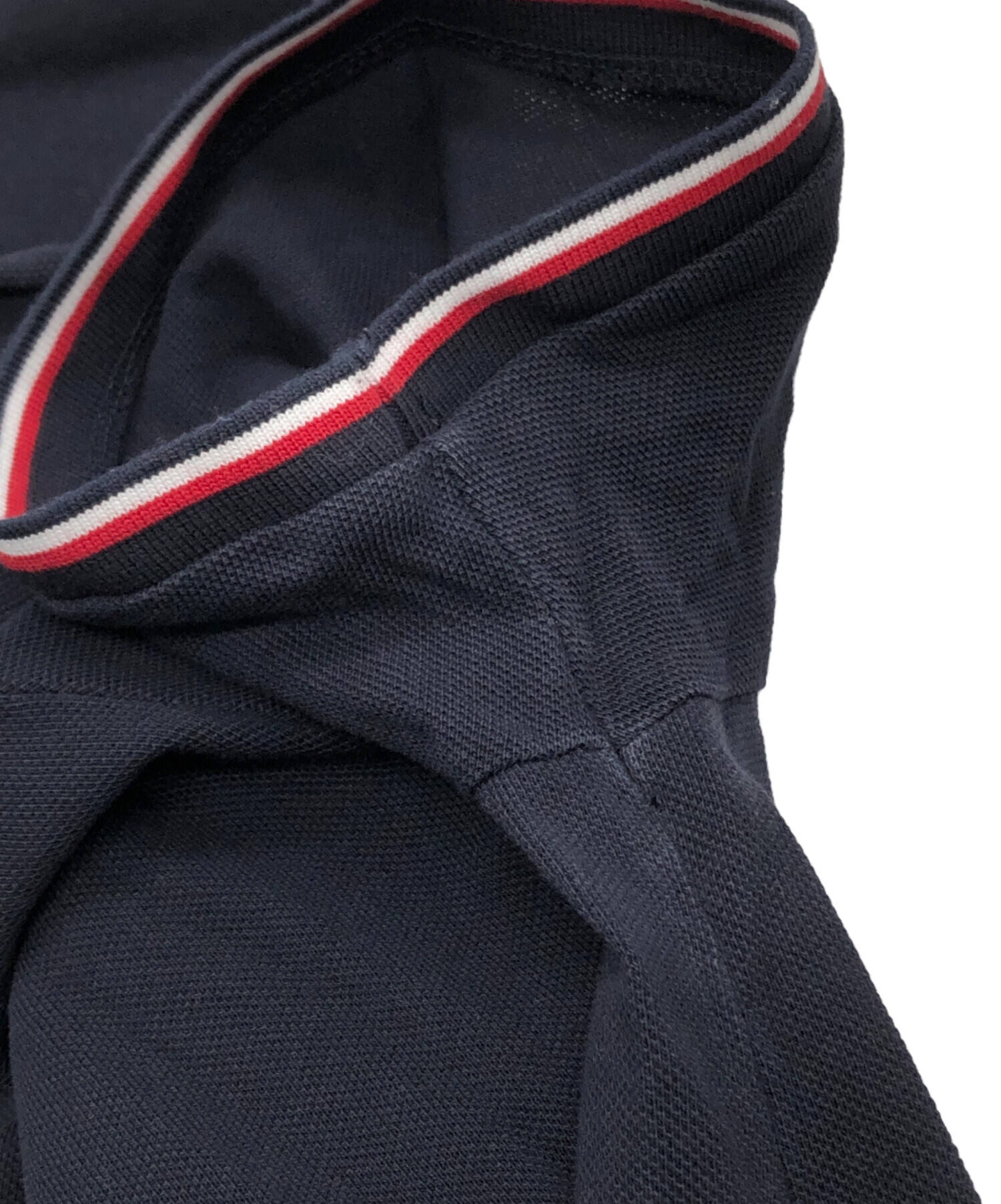 中古・古着通販】MONCLER (モンクレール) ポロシャツ ネイビー サイズ