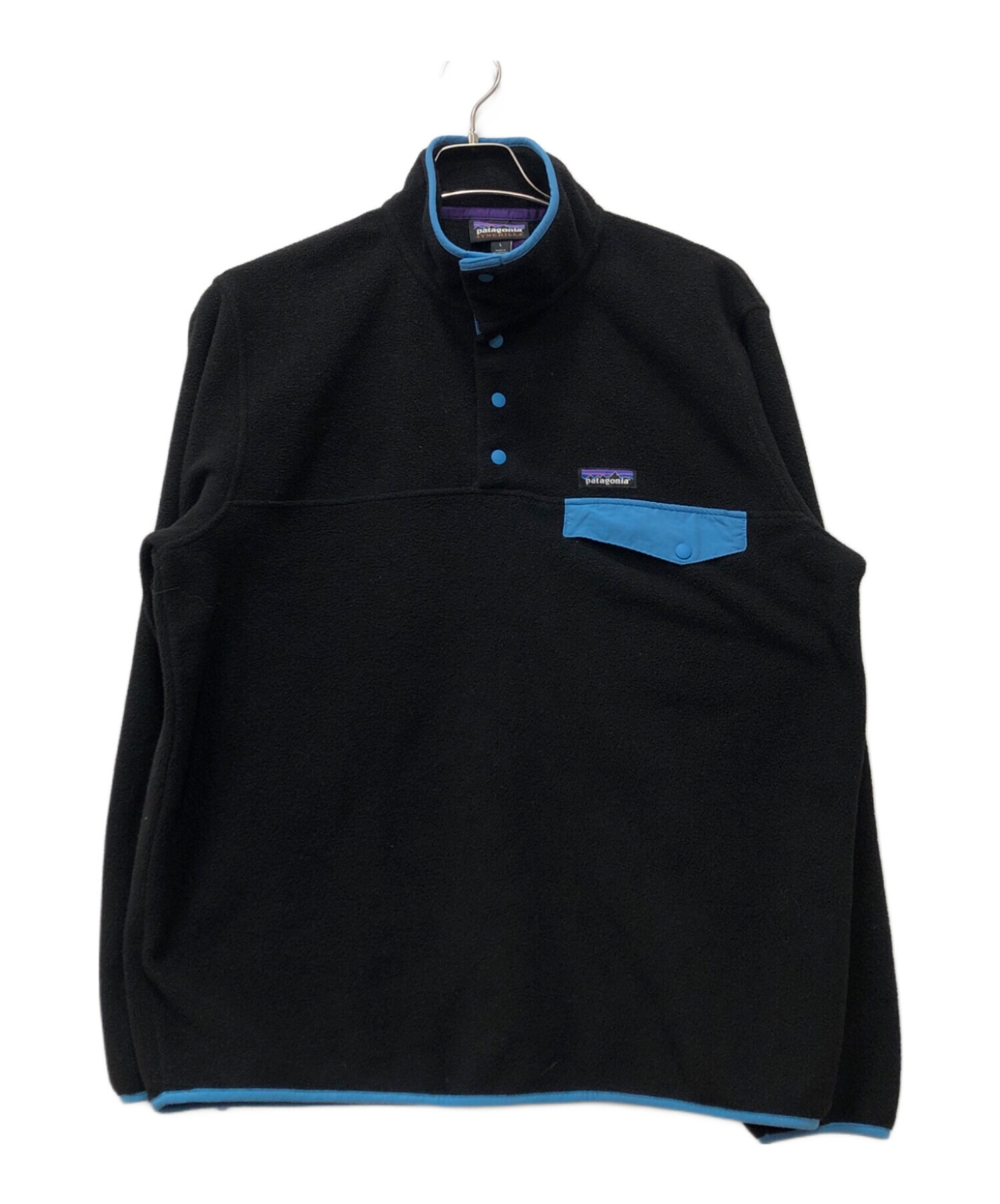 patagonia シンチラスナップT 黒/青 中古・古着通販】Patagonia (パタゴニア) シンチラスナップT ライト