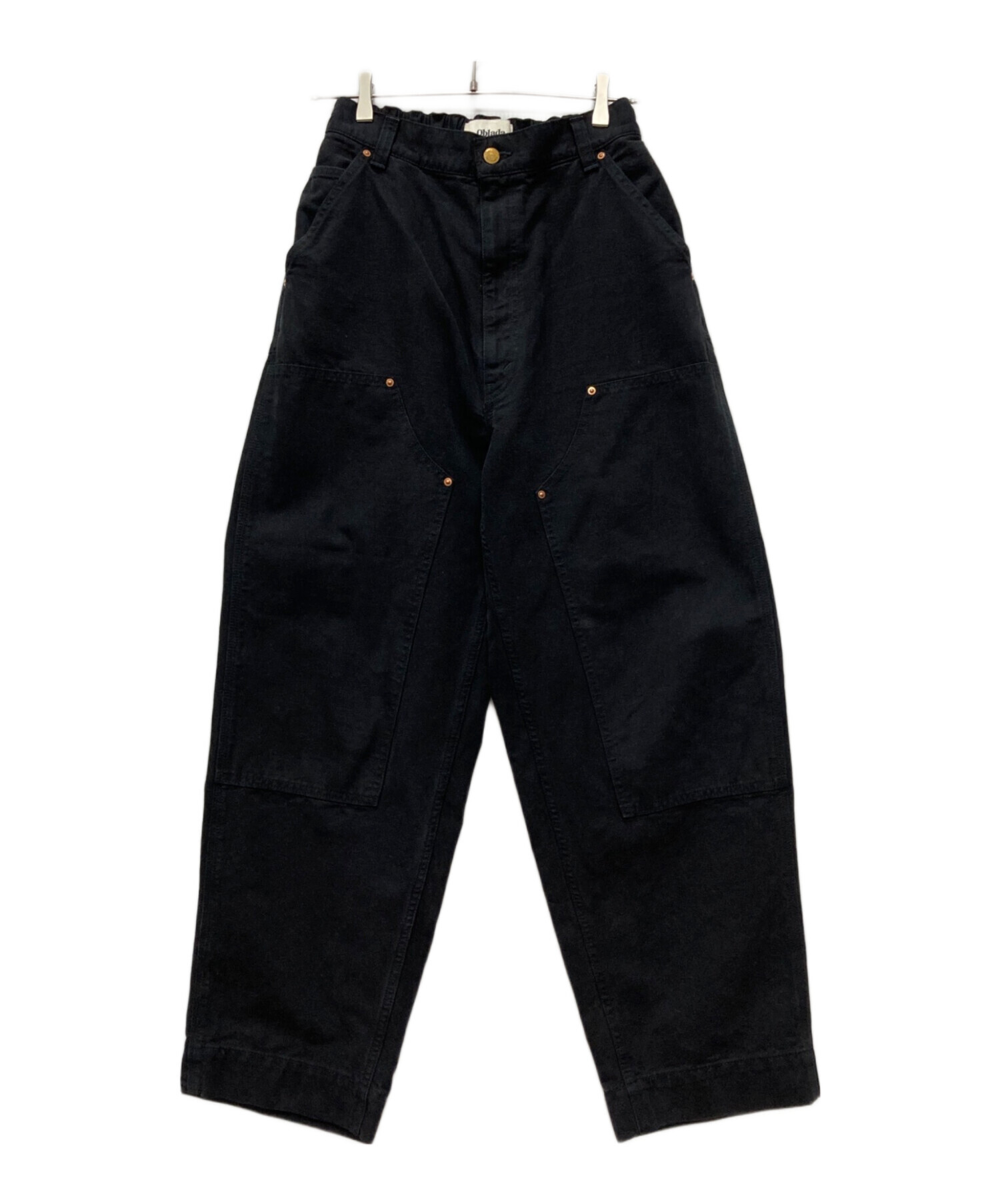 新品未使用　Oblada オブラダ　オフィサーズチノ　ブラック　23 中古・古着通販】Oblada (オブラダ) DOUBLE KNEE PANTS ブラック