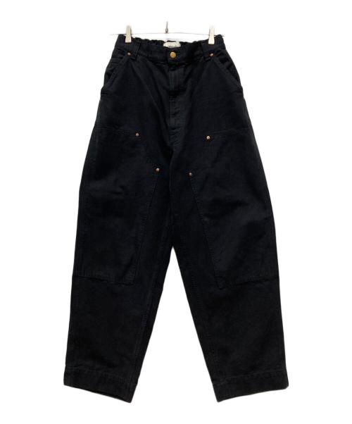 中古・古着通販】Oblada (オブラダ) DOUBLE KNEE PANTS ブラック