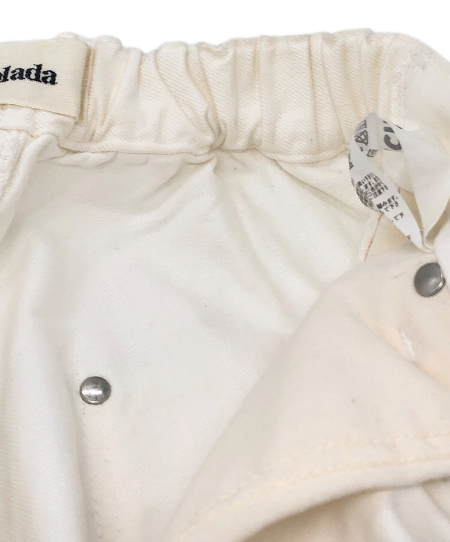 中古・古着通販】Oblada (オブラダ) SKATER JEANS ホワイト サイズ:S