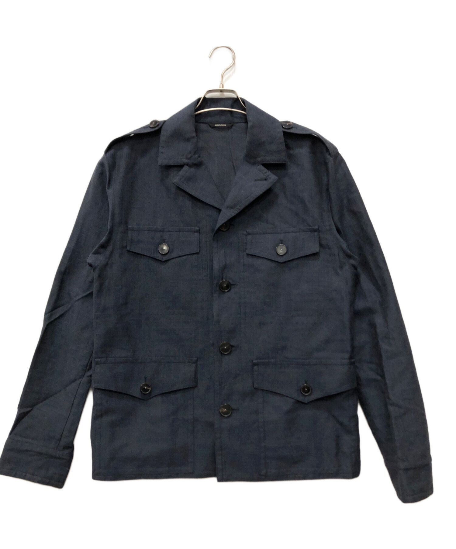 中古・古着通販】HERMES (エルメス) ミリタリージャケット ネイビー