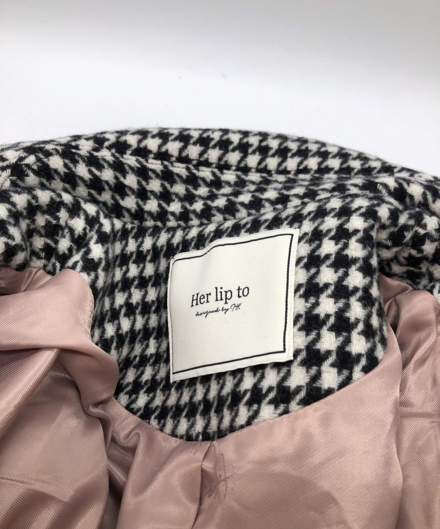 中古・古着通販】HER LIP TO (ハーリップトゥ) ウールPコート ホワイト