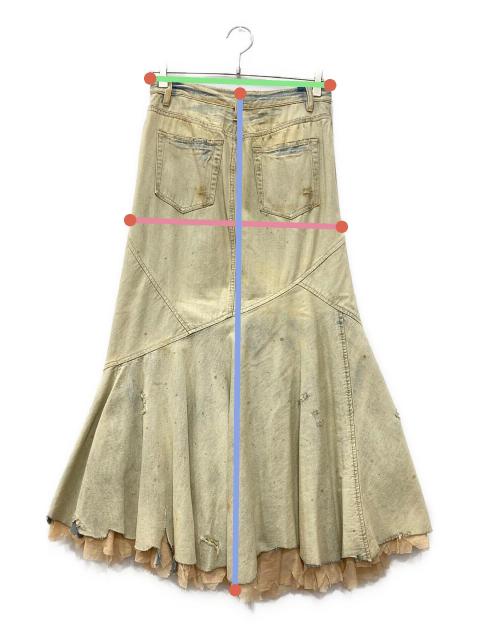 激レア　ラルフローレン　マーメイドスカート　デニム　レース　ビンテージ　Y2K 激レア ラルフローレン マーメイドスカート デニム レース ビンテージ