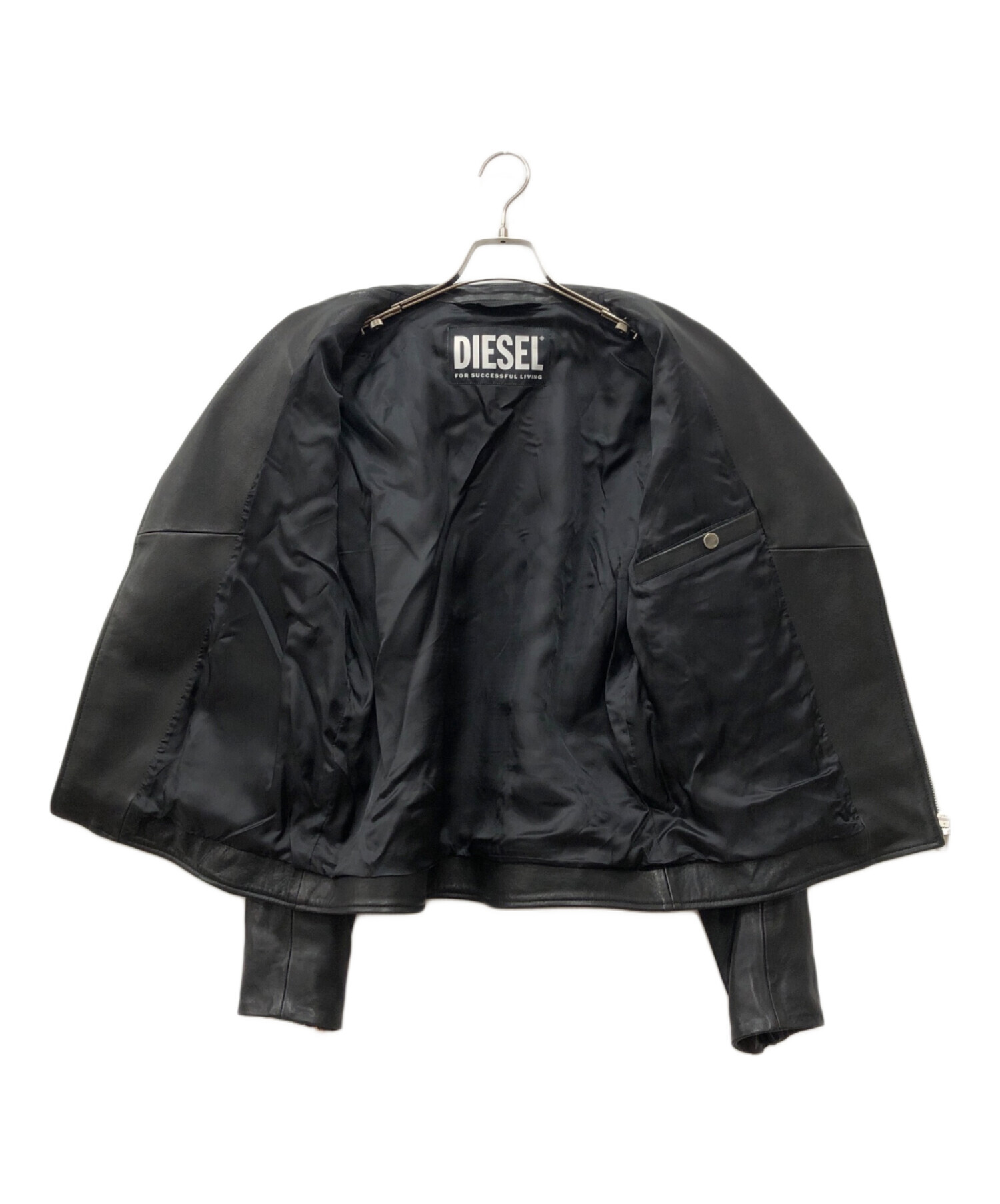 ほぼ未使用■DIESEL【XL】L-GARRETT ダブル ライダースジャケット 中古・古着通販】DIESEL (ディーゼル) L-GARRETT-Aダブルライダース