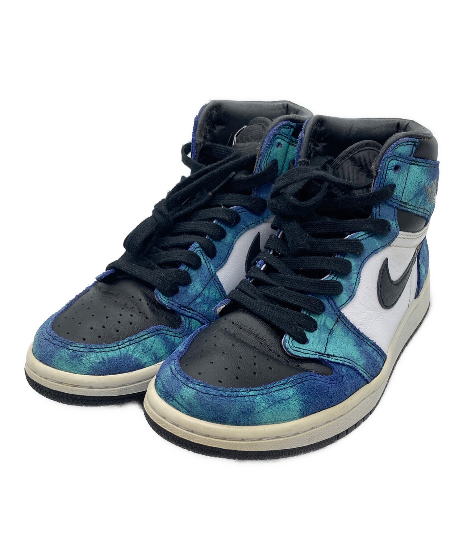 中古・古着通販】NIKE (ナイキ) AIR JORDAN 1 HIGH OG Tie-Dye ブルー 