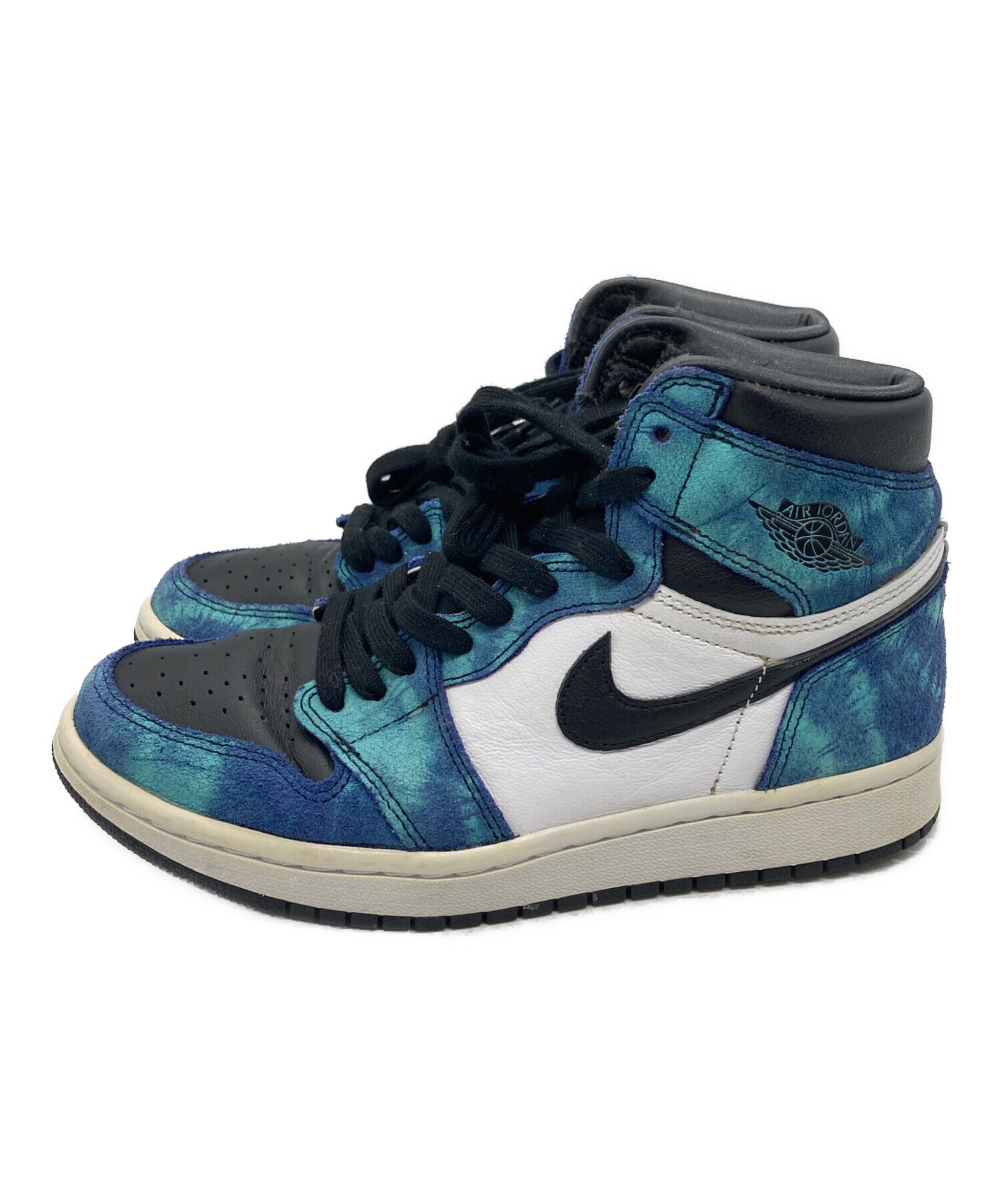 中古・古着通販】NIKE (ナイキ) AIR JORDAN 1 HIGH OG Tie-Dye ブルー 