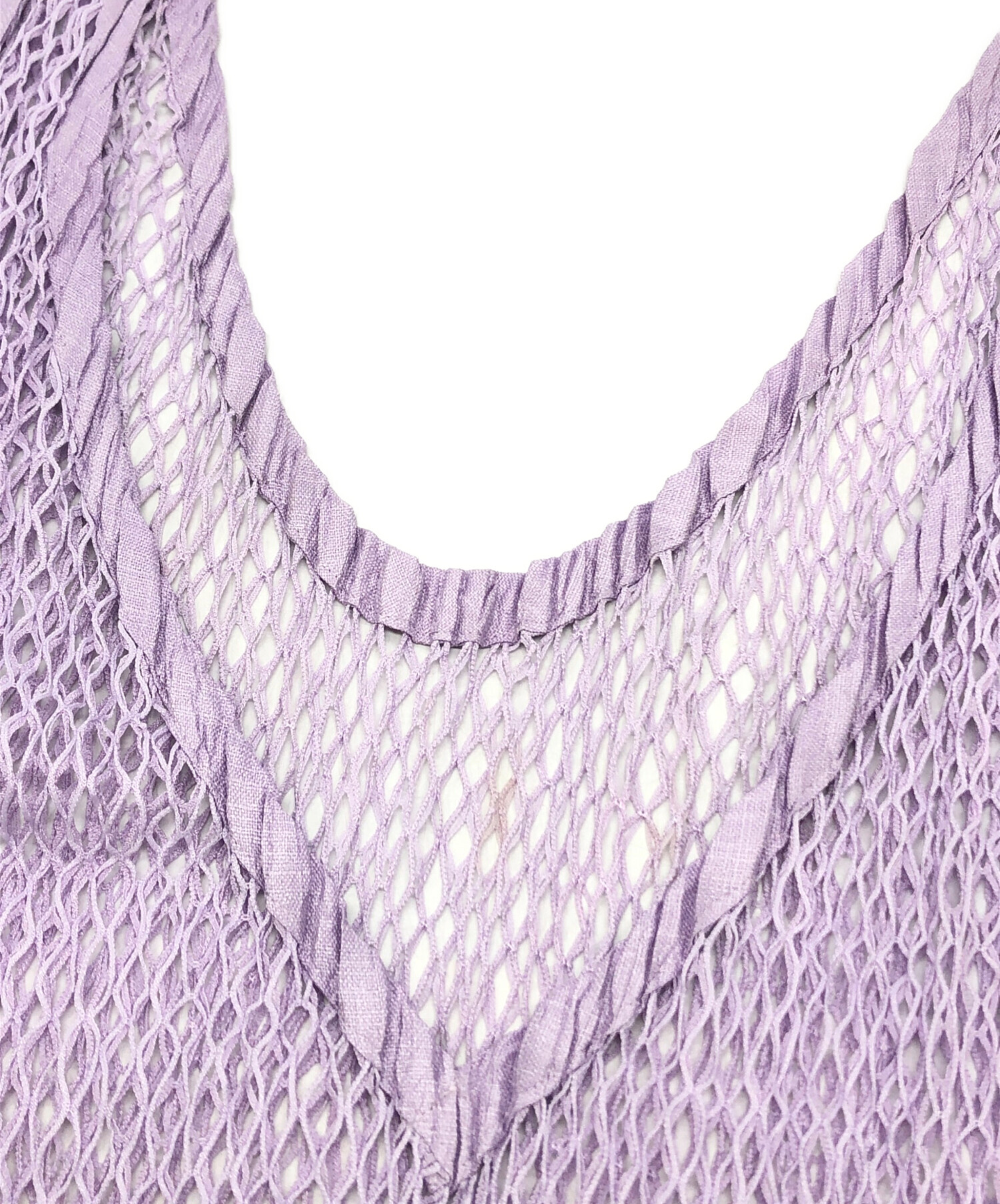 中古・古着通販】ISSEY MIYAKE (イッセイミヤケ) ノースリーブメッシュ