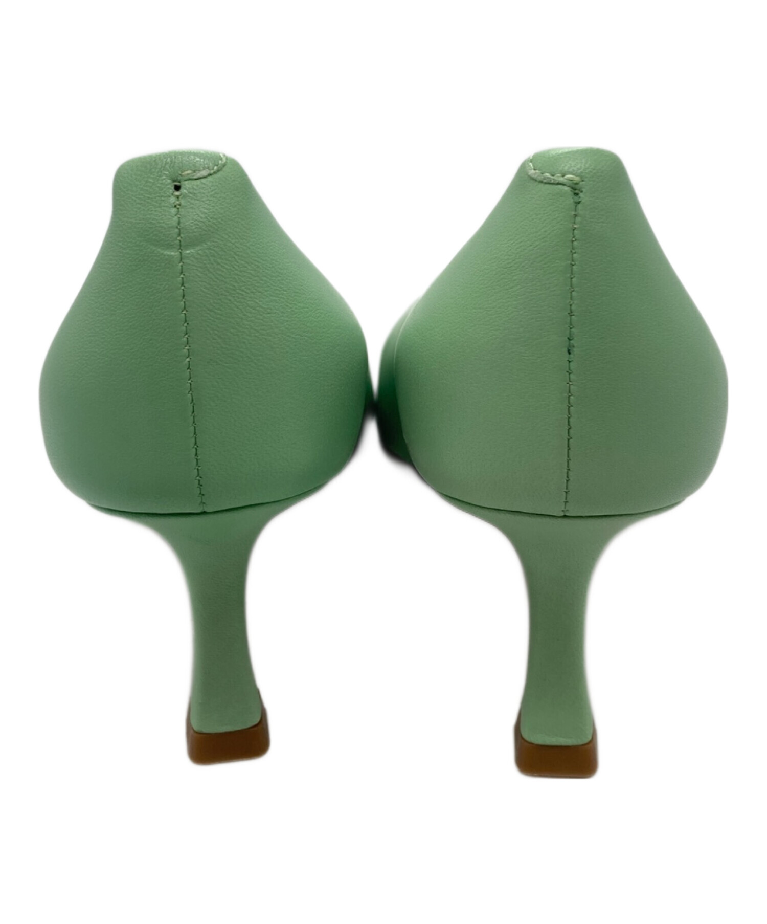 中古・古着通販】PELLICO (ペリーコ) スクエアパンプス グリーン