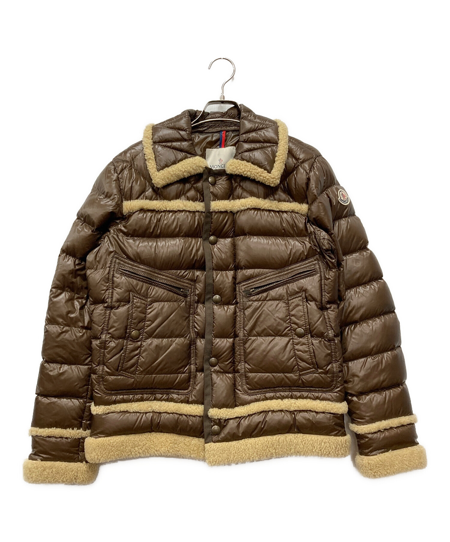 幻の モンクレール EVARISTE エヴァリスト 100%正規新品 ムートン 中古・古着通販】MONCLER (モンクレール) EVARISTE GIUBBOTTO ブラウン