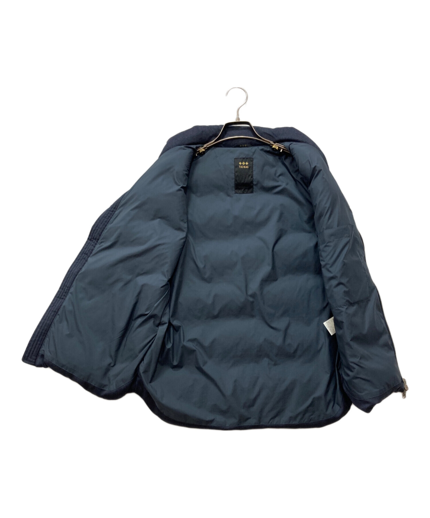 タトラス TATRAS ファー付き ダウンベスト ダウン ネイビー 中古・古着通販】TATRAS (タトラス) ダウンベスト ネイビー サイズ:03
