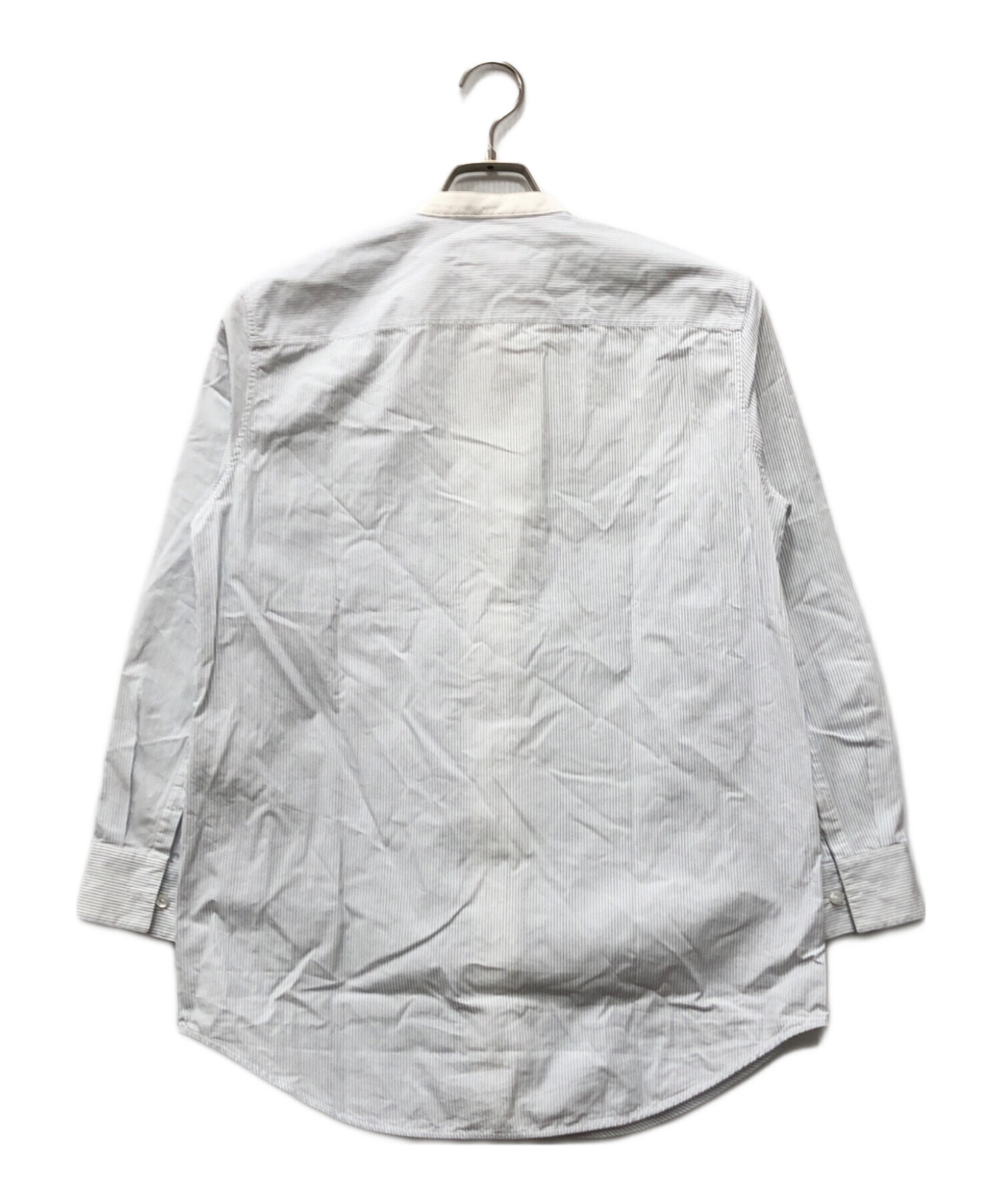 JIL SANDER (ジルサンダー) バンドカラーシャツ ストライプシャツ 