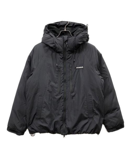 ファットランク ナイロンジャケット ブラック ロゴプリント sサイズ 中古・古着通販】PHATRNK (ファットランク) OLD ENGLISH LOGOパファー