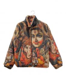 【Supreme】シュプリーム ボア襟 ブラウンジャケット　レッド　ベージュ SUPREME(シュプリーム)、アウター・ジャケット】ブランド・古着の