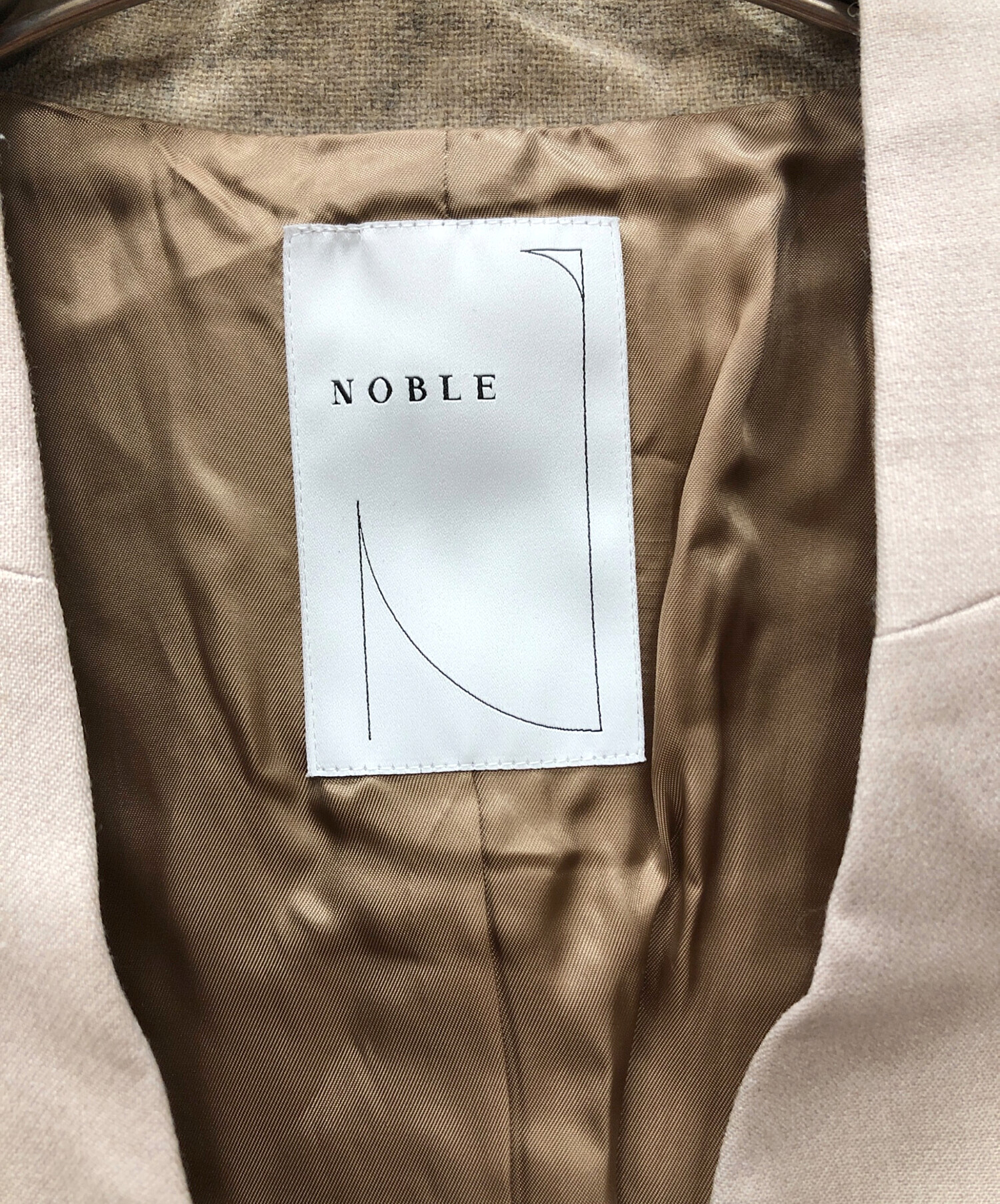 中古・古着通販】Noble (ノーブル) ダブルクロスカラーレスジャケット