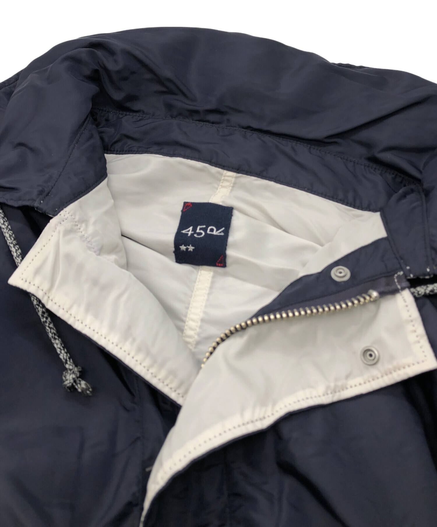 45r フォーティーファイブアール　コットン　プルオーバー　ネイビー 45R フォーティファイブ アール ﾈｲﾋﾞｰ ｺｯﾄﾝ100 ﾛﾝｸﾞ ﾌﾟﾙｵｰﾊﾞｰ O - メルカリ