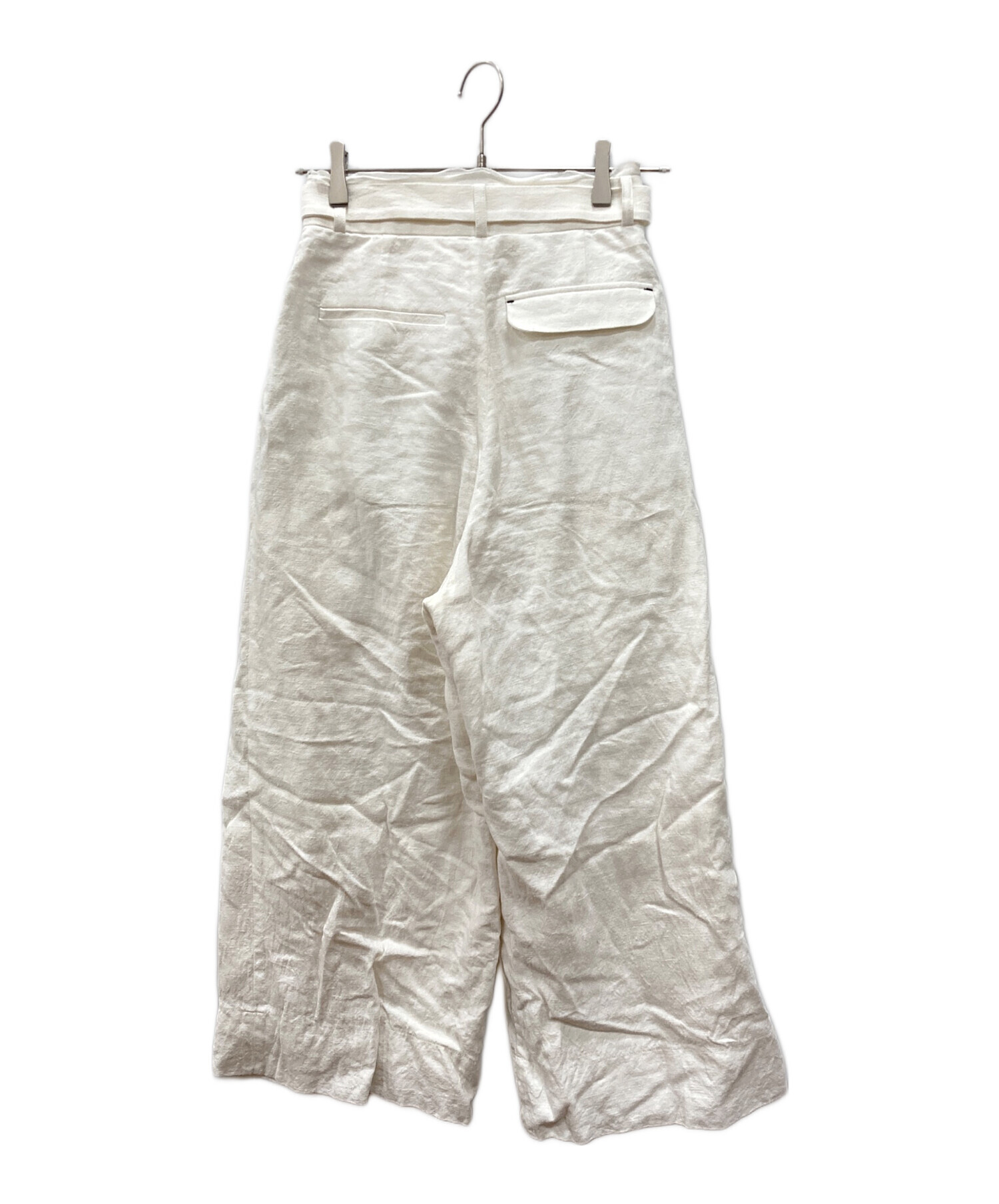 中古・古着通販】deres (デレス) 11th Linen Pants ホワイト｜ブランド