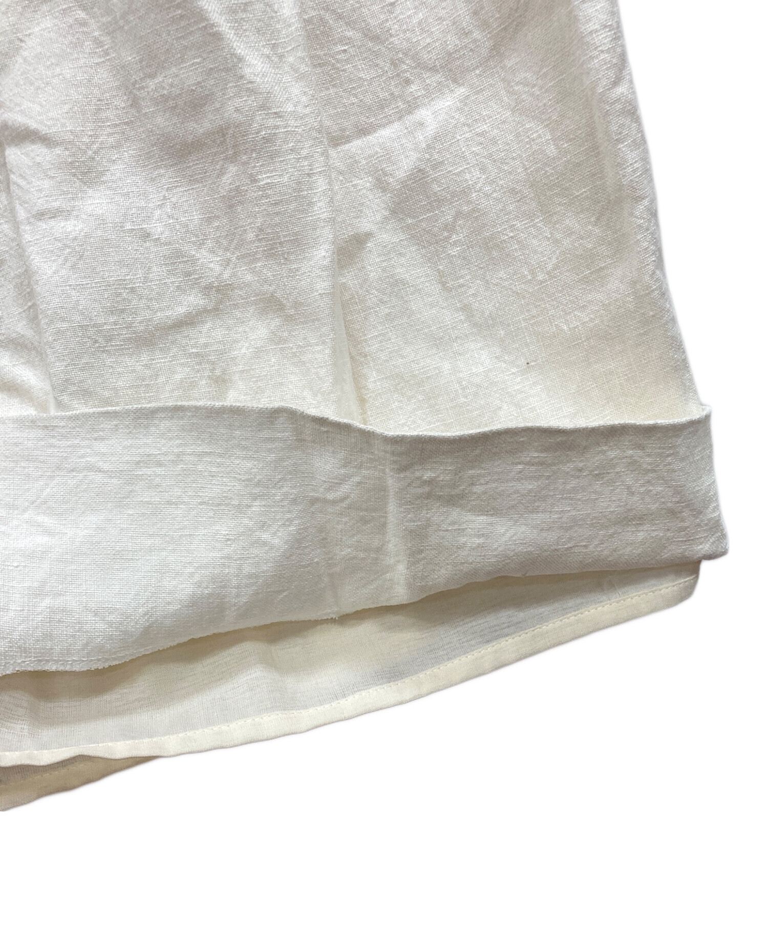 中古・古着通販】deres (デレス) 11th Linen Pants ホワイト｜ブランド
