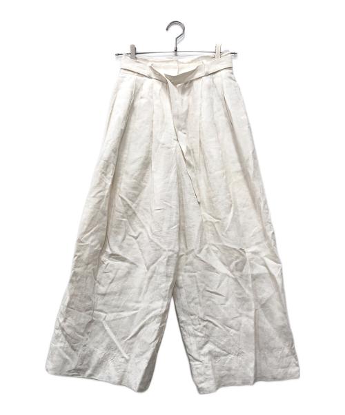 新品タグ付き デレス パンツ サイズ2 deres 未使用 中古・古着通販】deres (デレス) 11th Linen Pants ホワイト｜ブランド