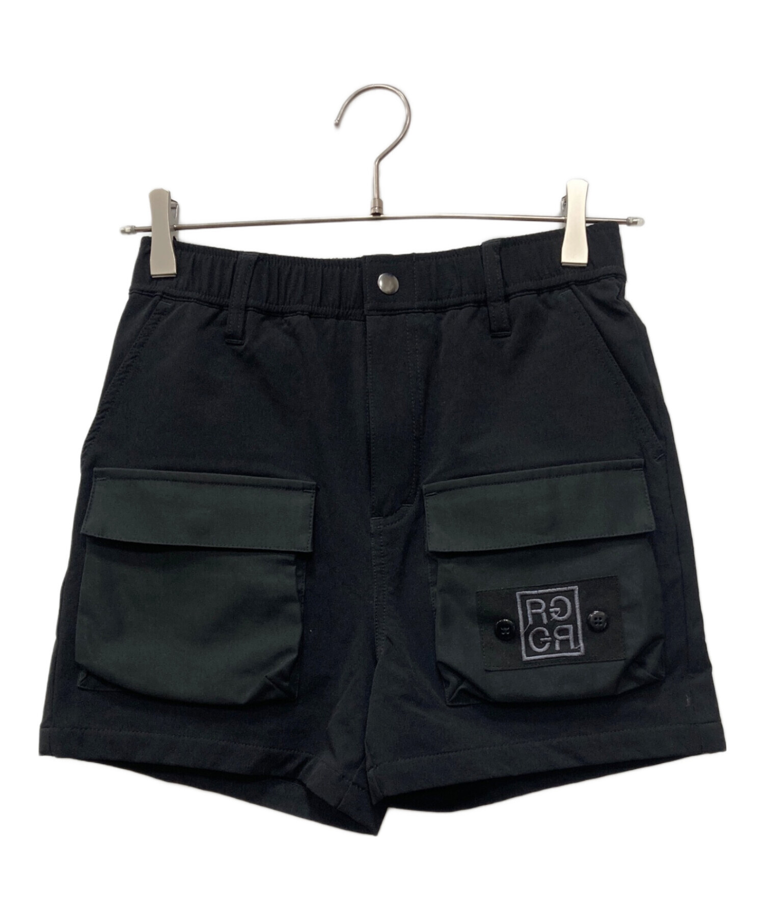 ラフロッグ　RUFFLOG ハイパーストレッチショートパンツ　ブラック　L L フォロー割引あり完売品春夏ラフロッグRUFFLOGメンズ ストレッチ
