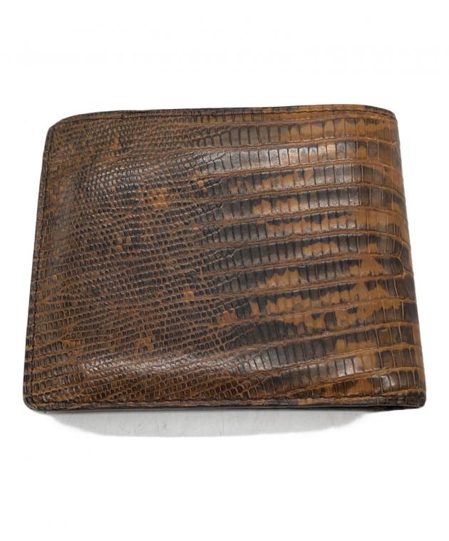 中古・古着通販】TOM FORD (トムフォード) 型押し2つ折り財布 ブラウン