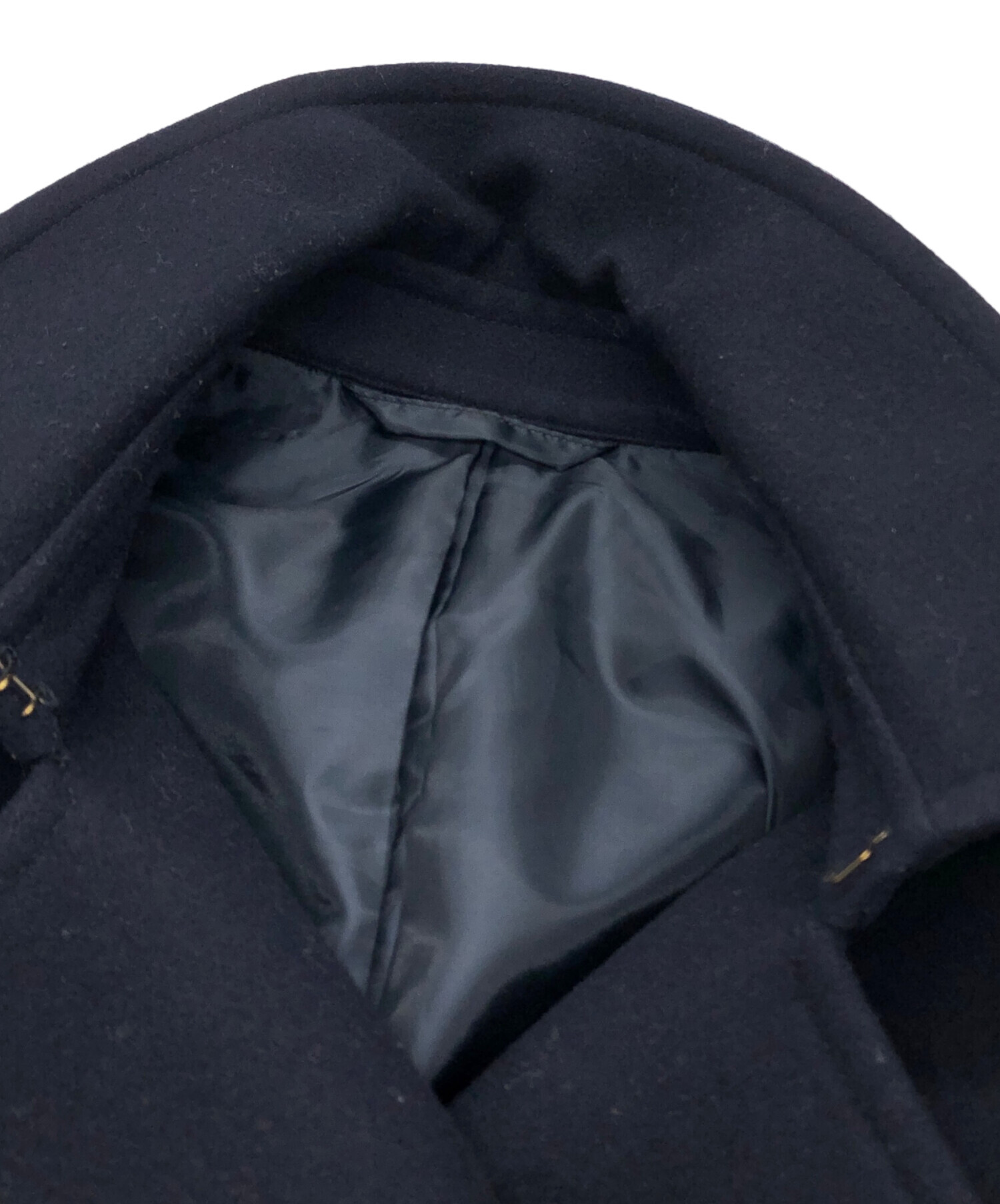 中古・古着通販】foufou (フーフー) melton double coat ネイビー