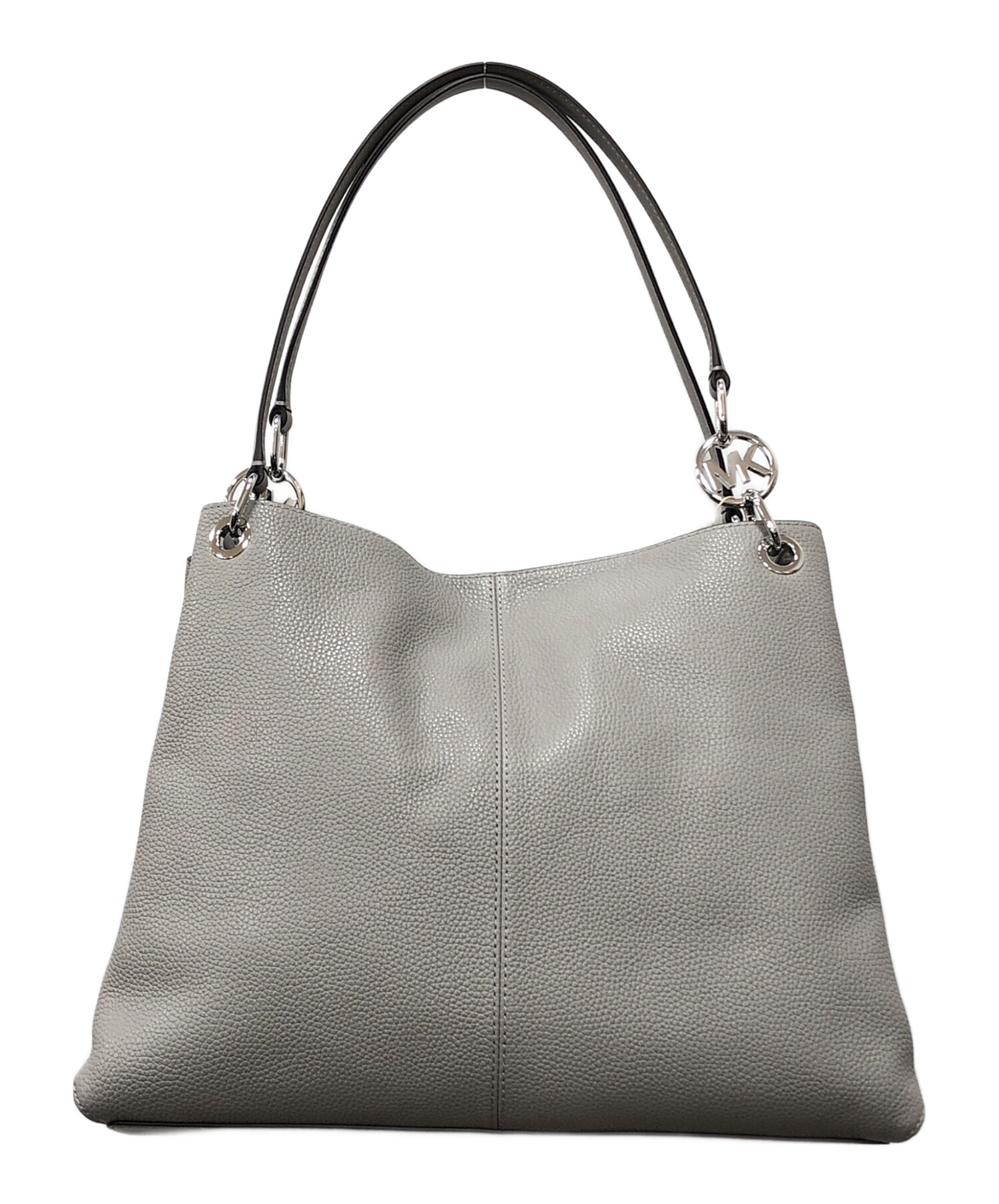 MICHAEL KORS グレー ホワイト バックパック 中古・古着通販】MICHAEL KORS (マイケル・コース) CHRISTINA ペブル