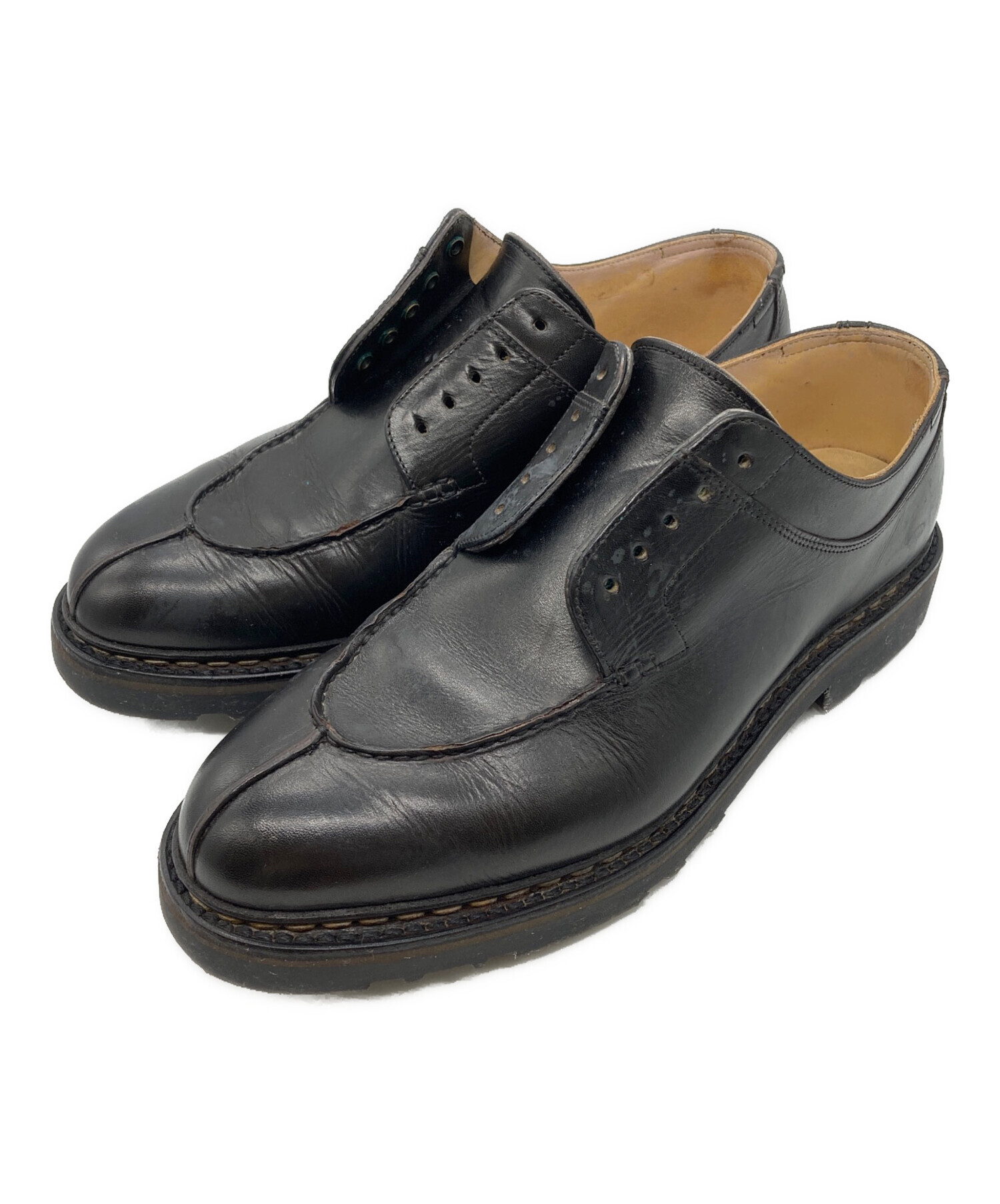 【シバスカ】【JOHN LOBB】ジョンロブ Uチップ 黒 中古・古着通販】JOHN LOBB (ジョンロブ) Uチップシューズ ブラック