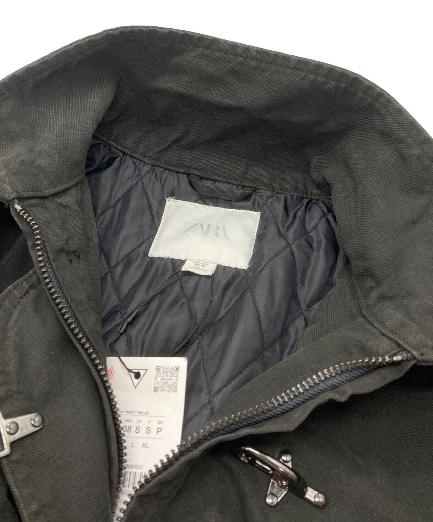 ZARA ファイヤーマンジャケット 中古・古着通販】ZARA (ザラ) ファイヤーマンジャケット ブラック