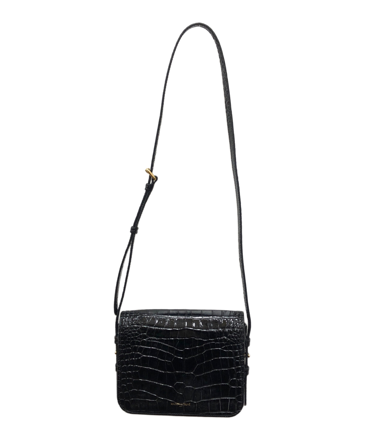 中古・古着通販】maison kitsune (メゾンキツネ) EDIE BAG ブラック