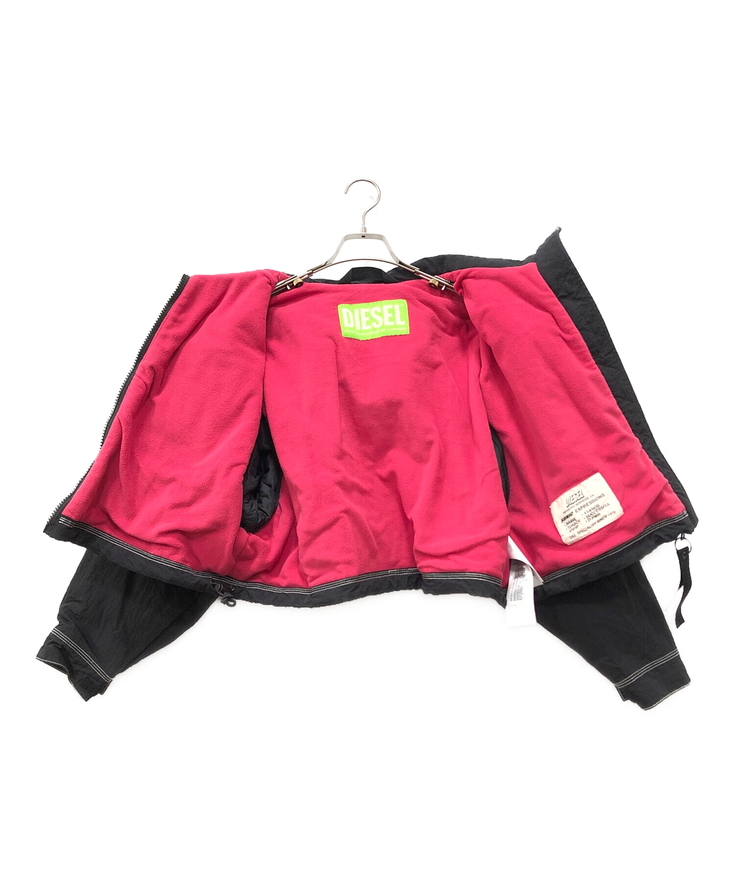 中古・古着通販】DIESEL (ディーゼル) ナイロンジャケット ブラック 