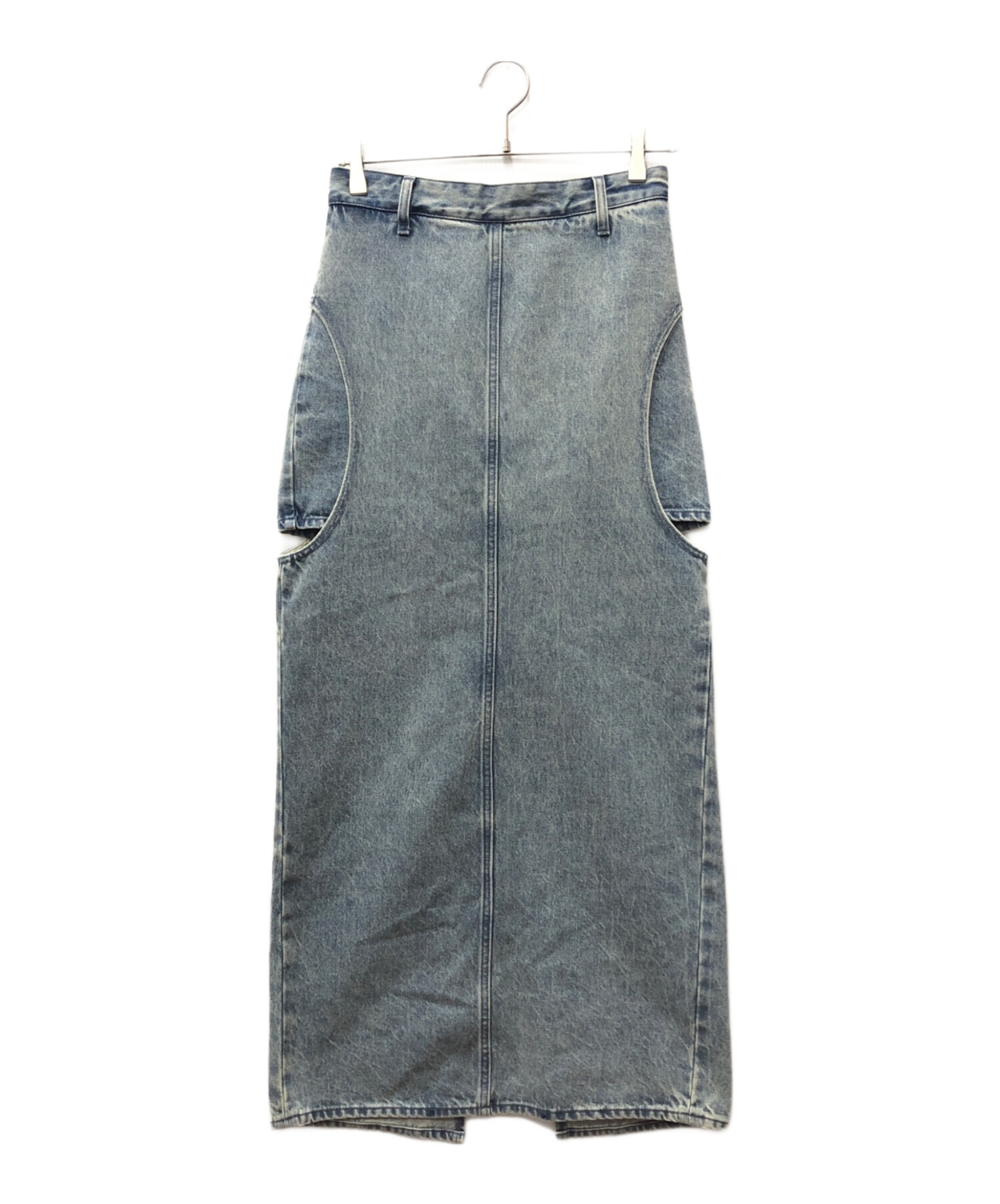 中古・古着通販】CLANE (クラネ) CIRCLE CUT LAYERED DENIM SKIRT