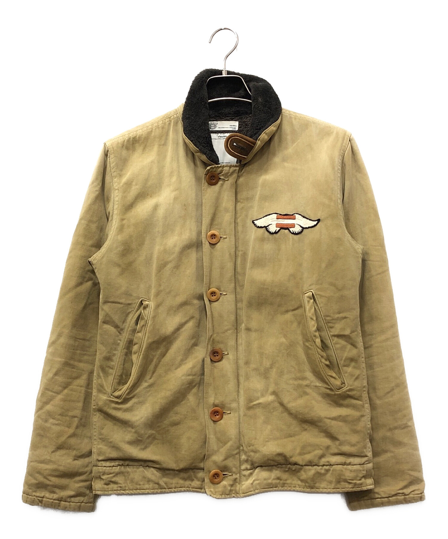 orvis 00s デッキフックジャケット ベージュ XL コットンピケ 中古・古着通販】VISVIM (ビズビム) デッキジャケット ベージュ サイズ