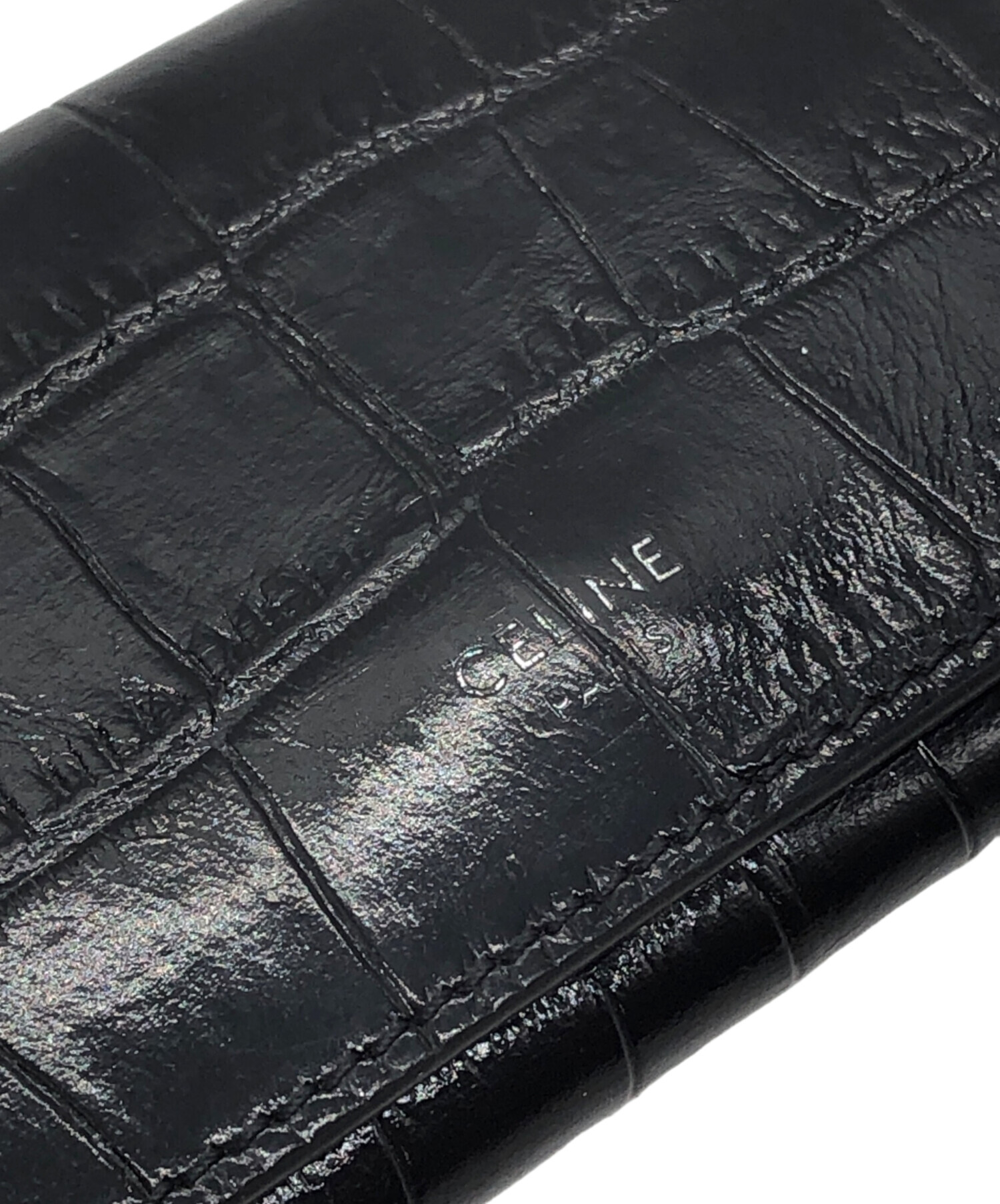 中古・古着通販】CELINE (セリーヌ) 型押し6連キーケース ブラック