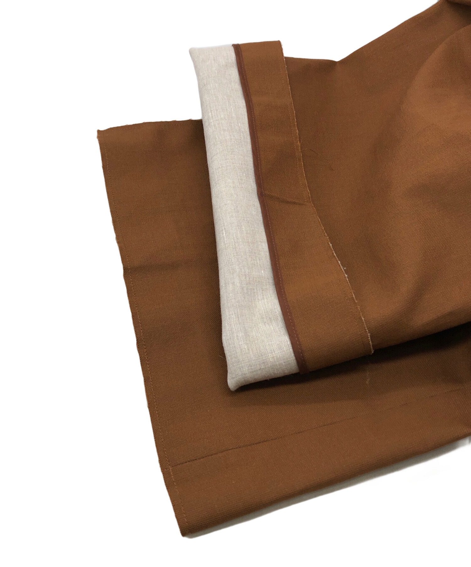 中古・古着通販】MARNI (マルニ) カットオフワイドパンツ ブラウン