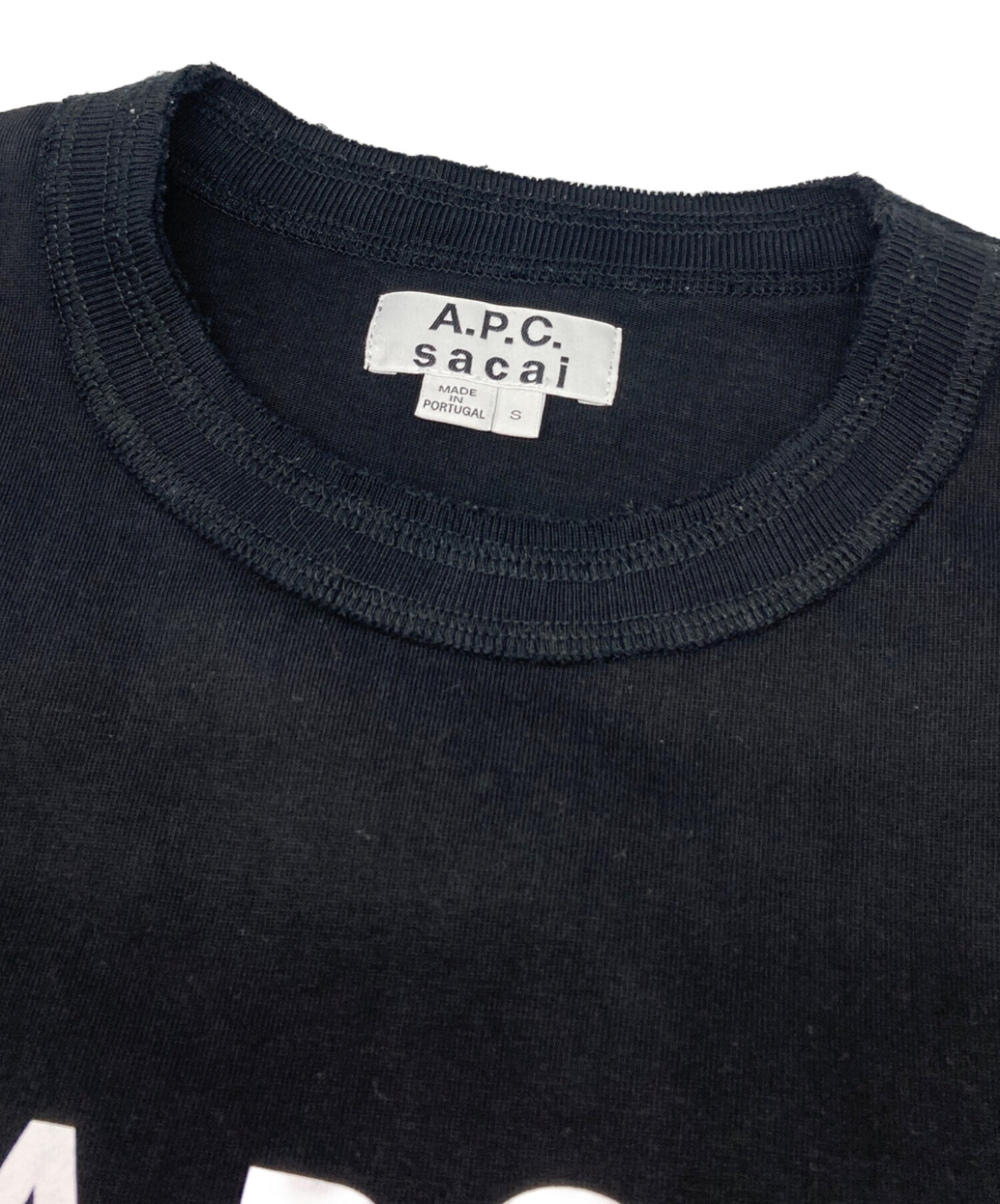 A.P.C. Sacai Tシャツ S ブラック 黒 APC アーペーセー 【公式通販】