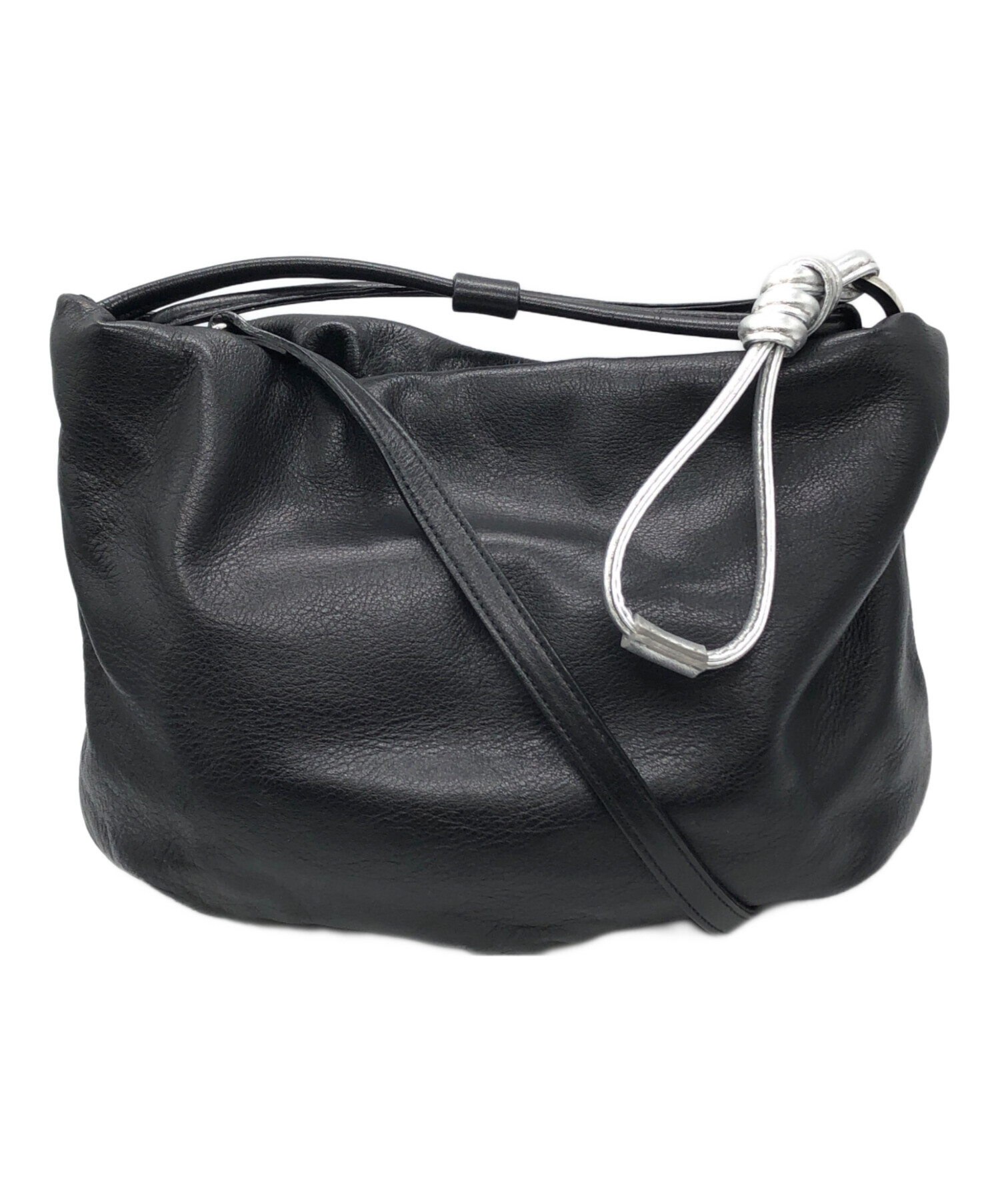 russet 4way巾着ショルダーバッグ　ブラック russet｜レザー巾着4WAYショルダーバッグ | Rakuten Fashion(楽天